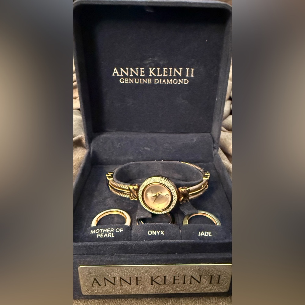 Anne Klein II Gold Interchangeable Dial Bracelet Watch